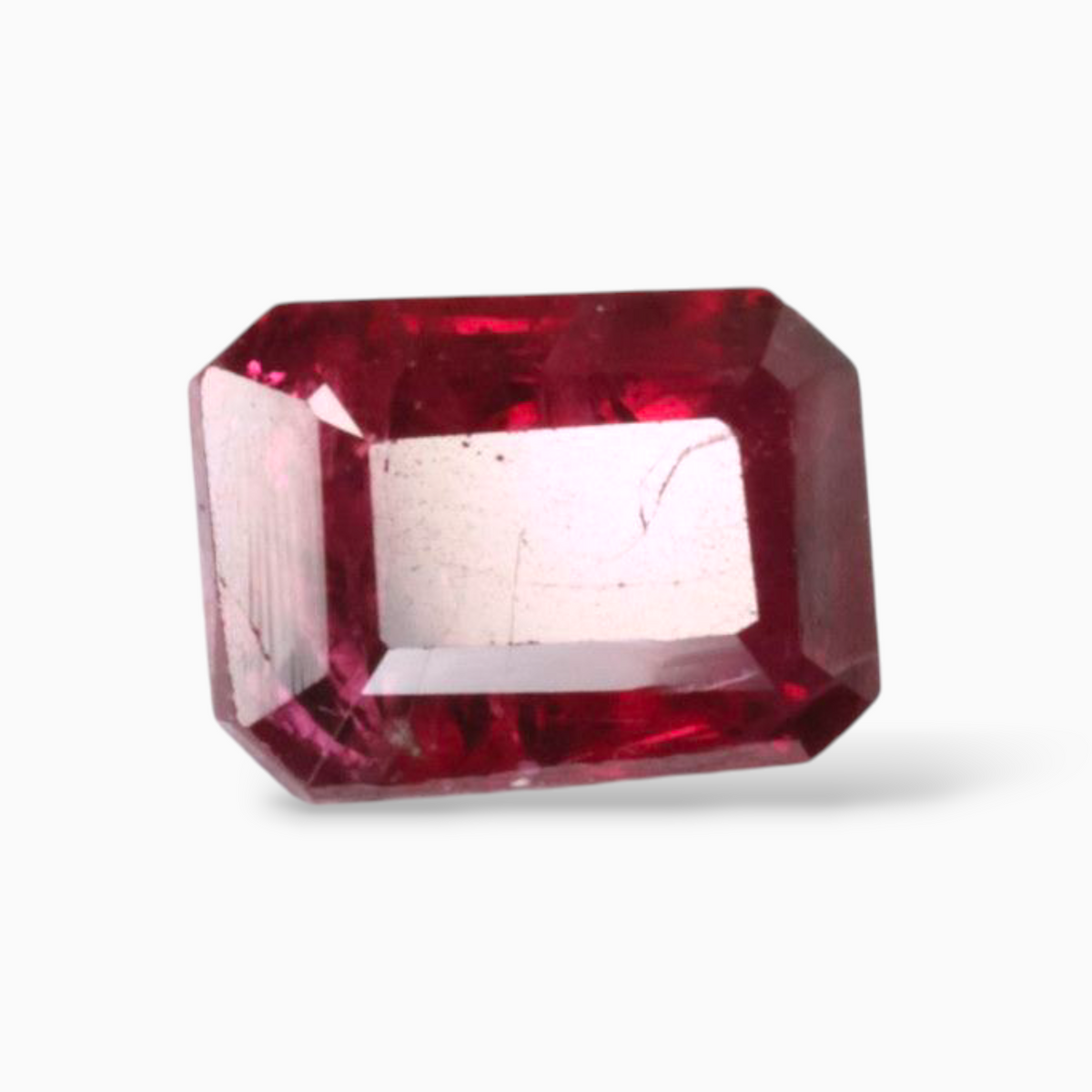 Sale On Original Ruby Gemstone In Octagon Cut Shape 1.51 Carats & 7.1x5.2mm Size