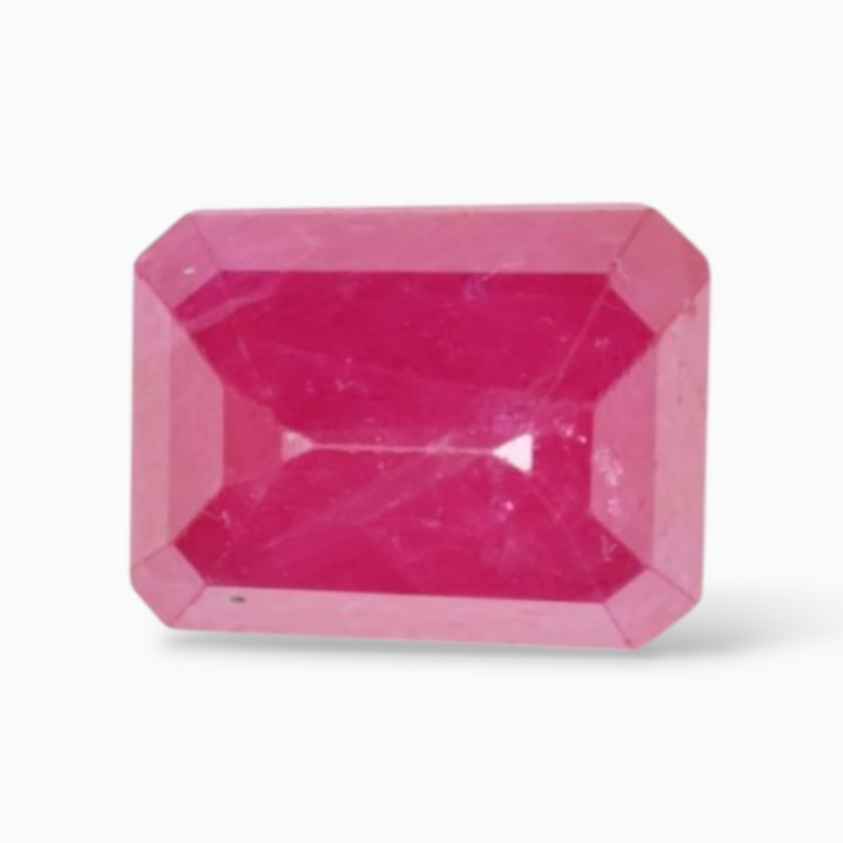 Sale On Original Manik Gemstone In Octagon Cut Shape 2.73 Carats & 8x6mm Size