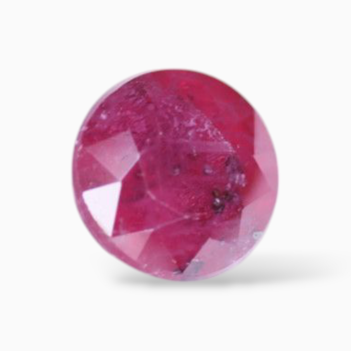 Manik Ruby Stone 0.64 Carats Round Shape 4.6mm