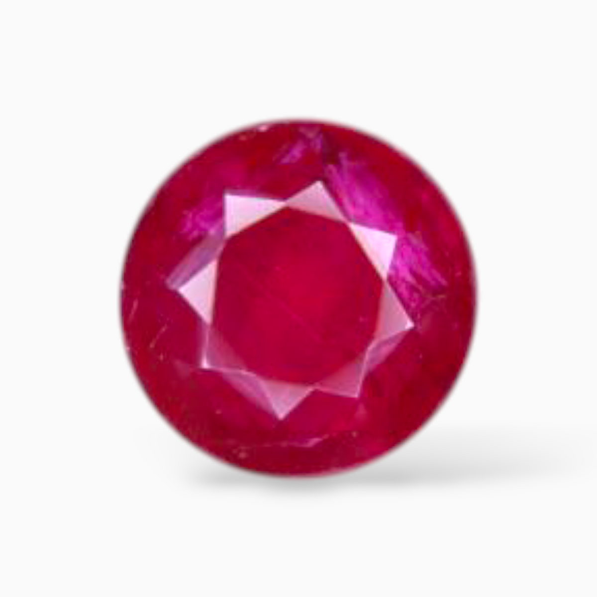 Manik Stone Ruby 0.45 Carats Round Shape 4.7mm