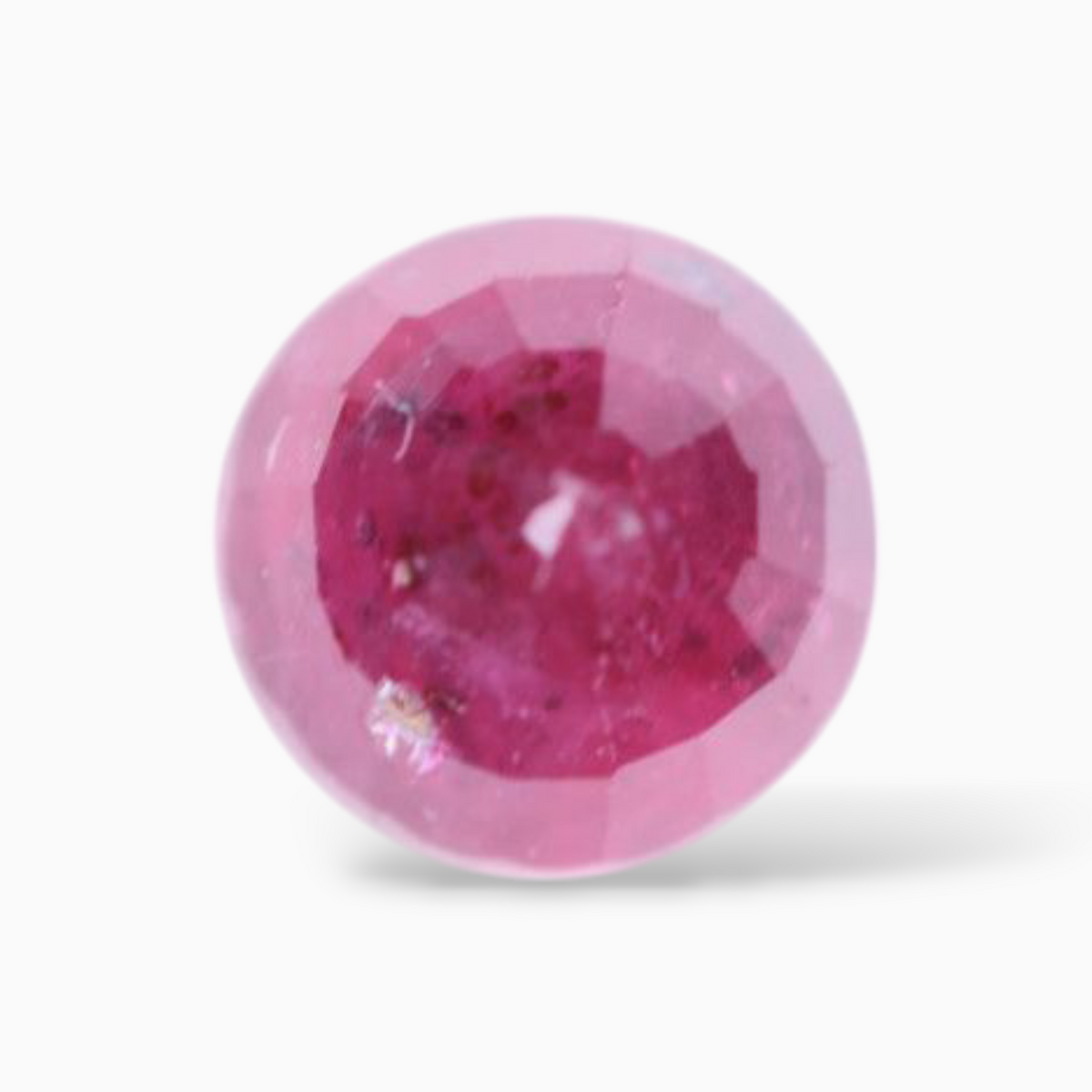 Manik Ruby Stone 0.64 Carats Round Shape 4.6mm