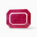 Buy Natural Ruby Gemstone In Octagon Cut Shape 0.38 Carats 5x4mm Size