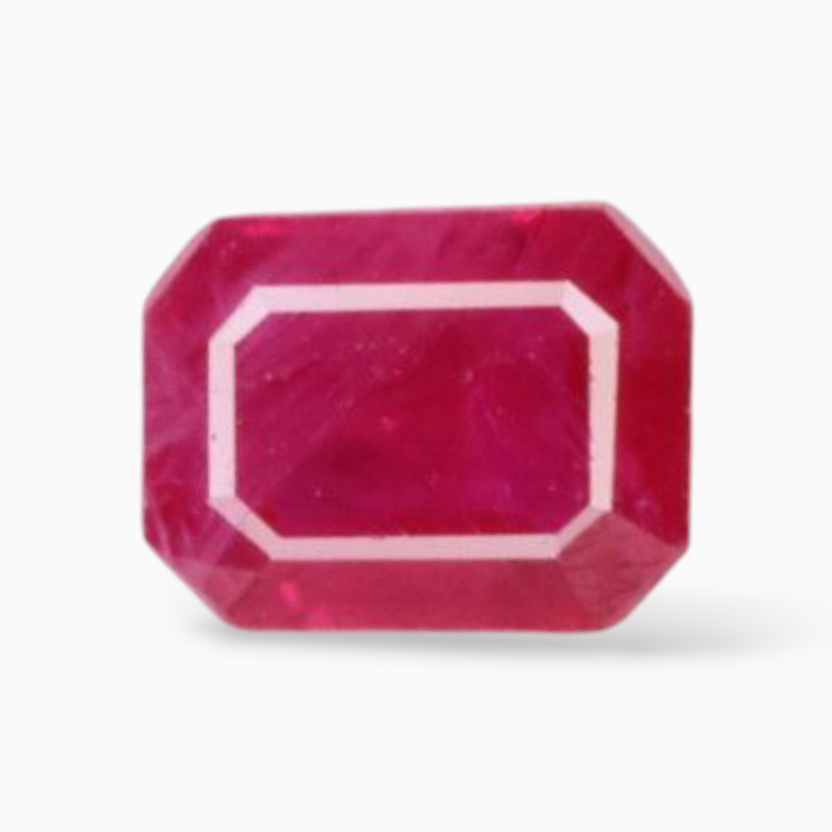 Buy Natural Ruby Gemstone In Octagon Cut Shape 0.38 Carats 5x4mm Size