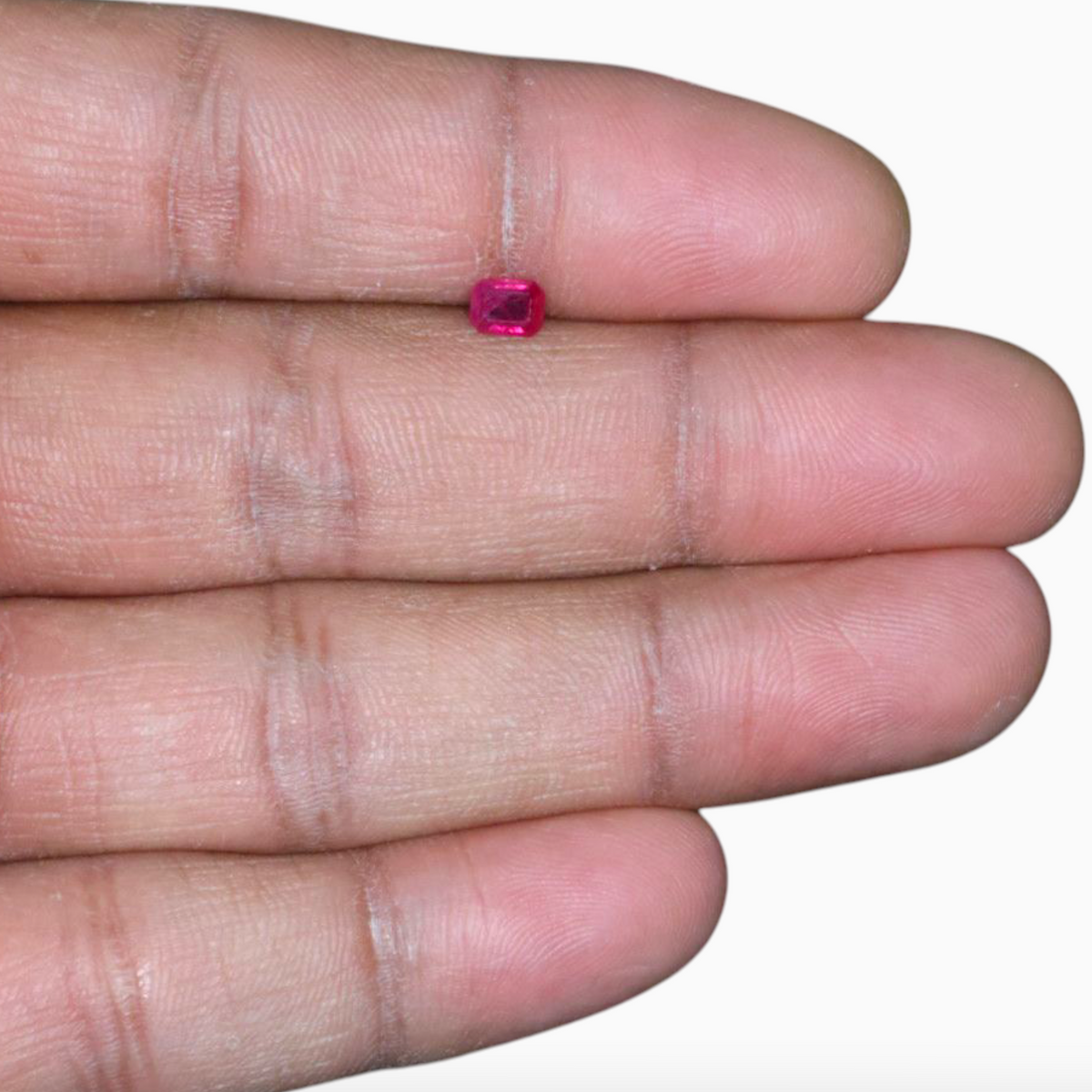 Buy Natural Ruby Gemstone In Octagon Cut Shape 0.38 Carats 5x4mm Size