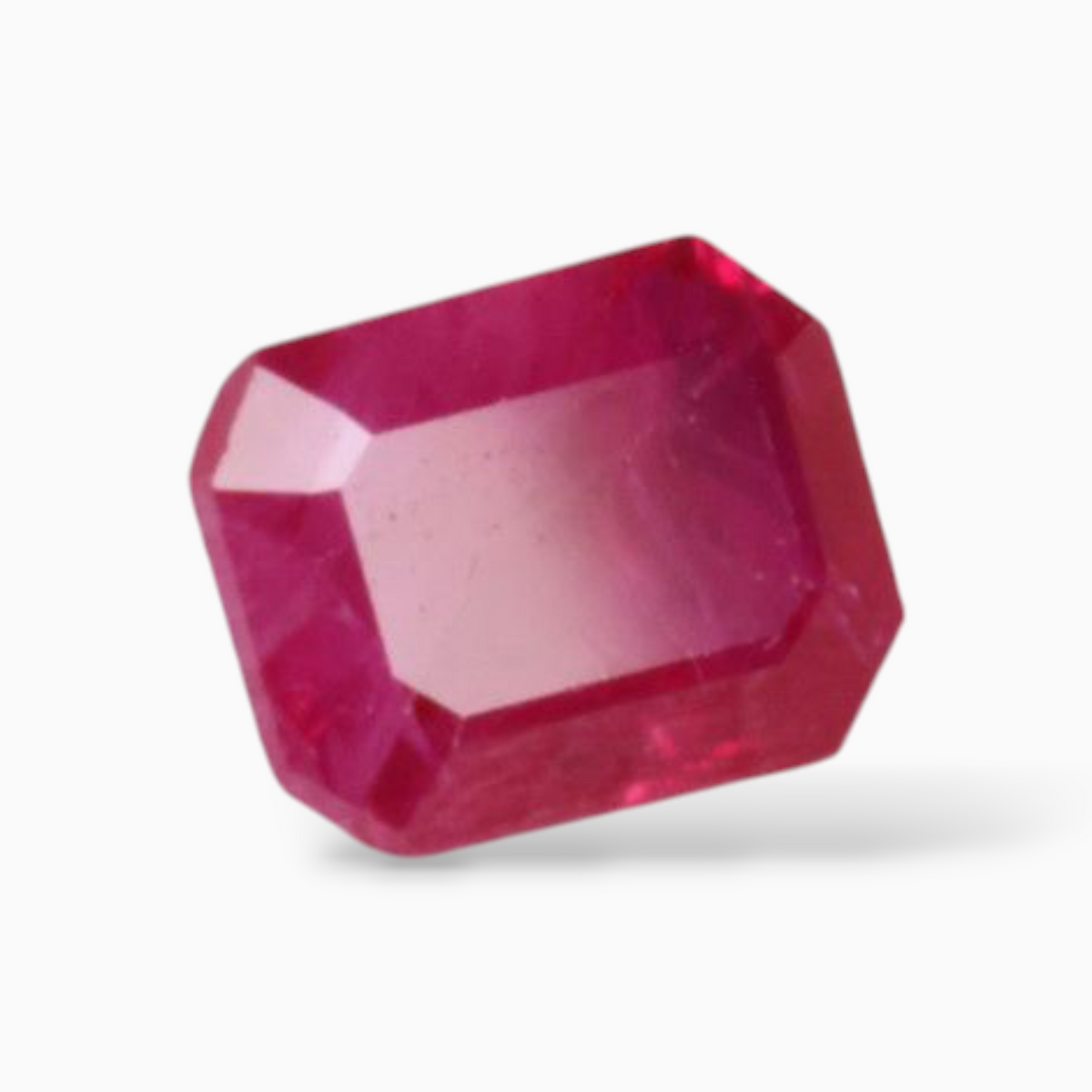 Buy Natural Ruby Gemstone In Octagon Cut Shape 0.38 Carats 5x4mm Size