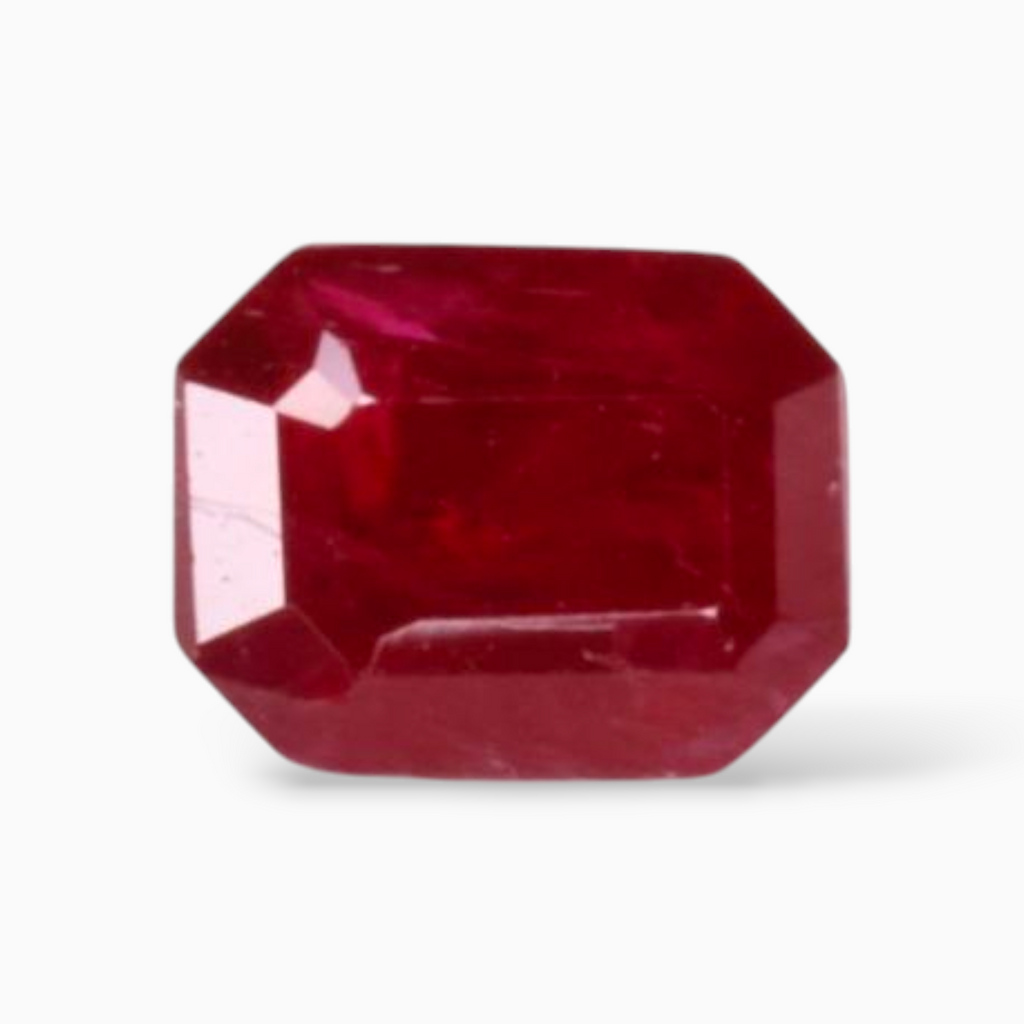Sale Buy Natural Ruby Gemstone In Octagon Cut Shape 0.48 Carats 5x4mm Size