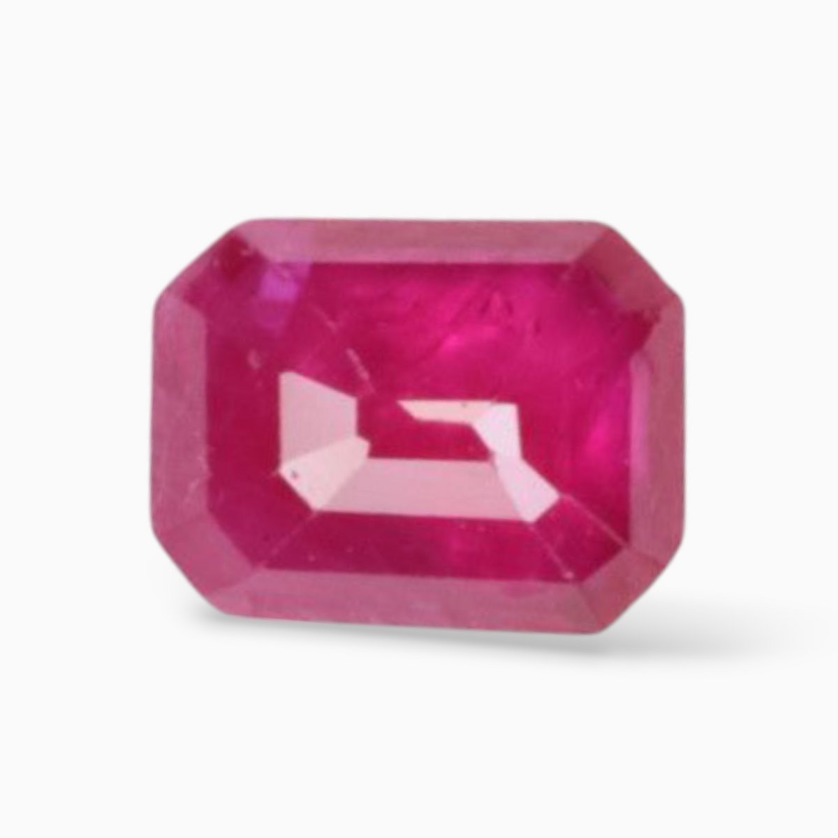 Buy Natural Ruby Gemstone In Octagon Cut Shape 0.38 Carats 5x4mm Size