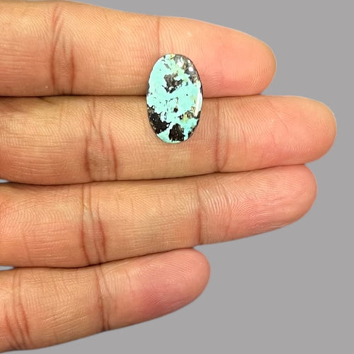 turquoise Stones For Sale 12.43 Carats 19.9 x 11.8 x 6.8 mm in Oval