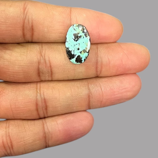 turquoise Stones For Sale 12.43 Carats 19.9 x 11.8 x 6.8 mm in Oval