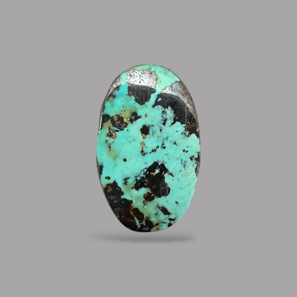 turquoise Stones For Sale 12.43 Carats 19.9 x 11.8 x 6.8 mm in Oval
