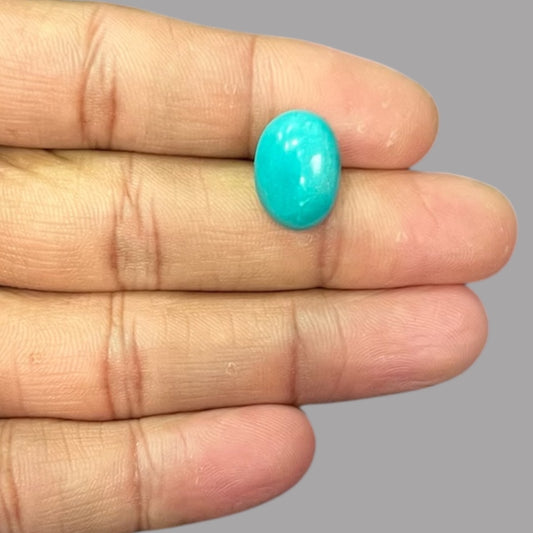 turquoise Stones For Sale 7.46 Carats 15.9 x 11.2 x 6.7 mm in Oval 
