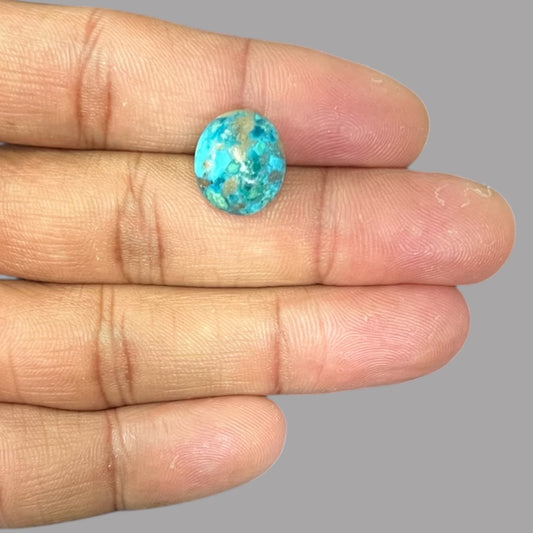 turquoise gemstone for sale 8.81 Carats 14.2 x 12.3 x 6.8 mm in Oval