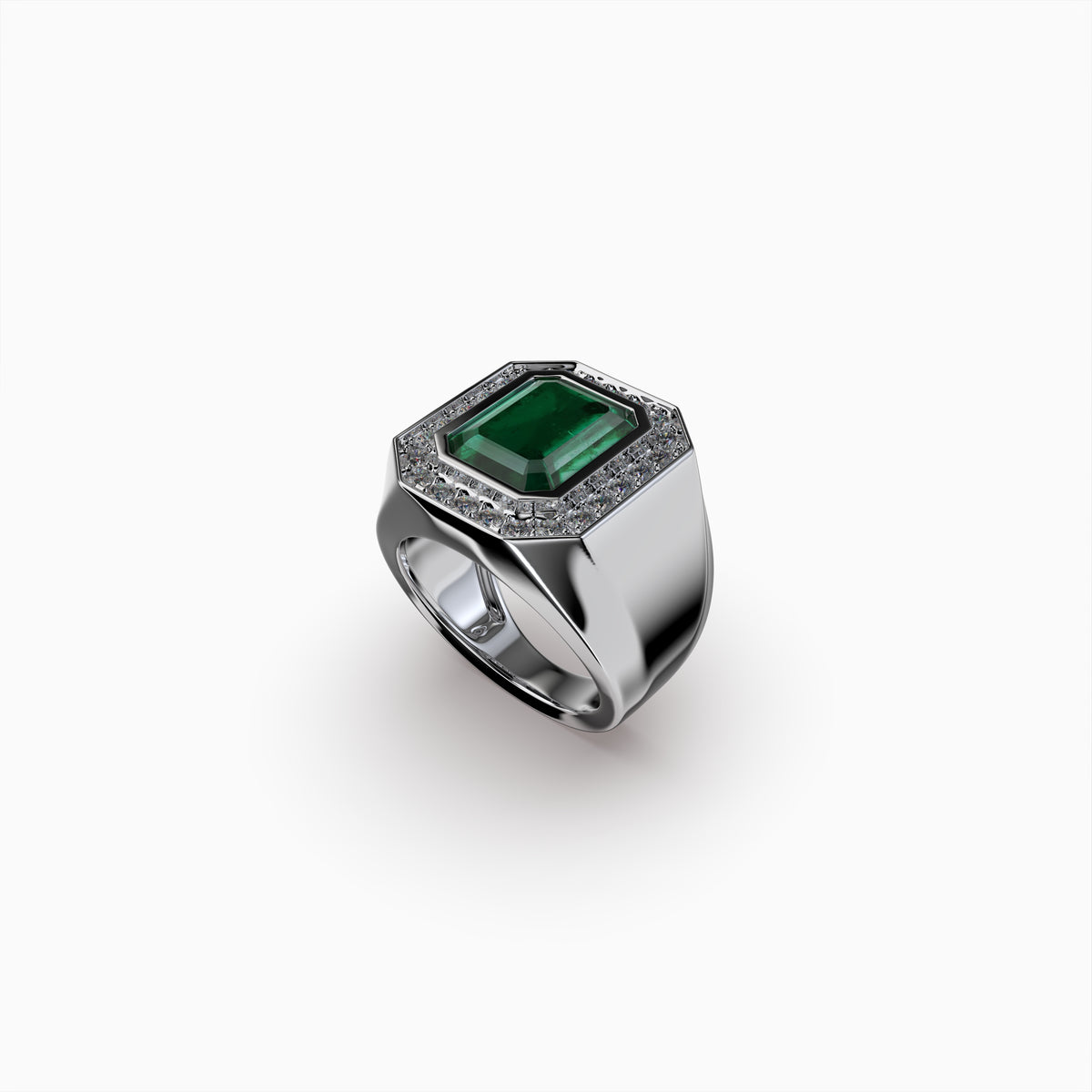 Natural Swat Emerald Ring - Clara