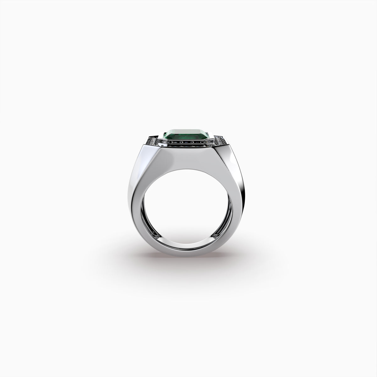 Natural Swat Emerald Ring - Clara