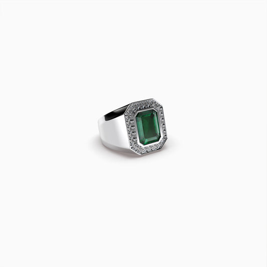 Natural Swat Emerald Ring - Clara