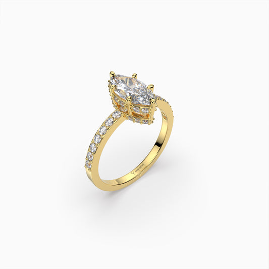 Moissanite Diamond Rings - River