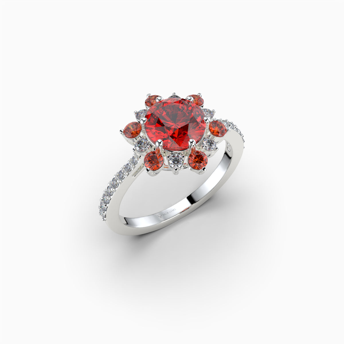 Garnet Spessartite Stone Ring - Brianna