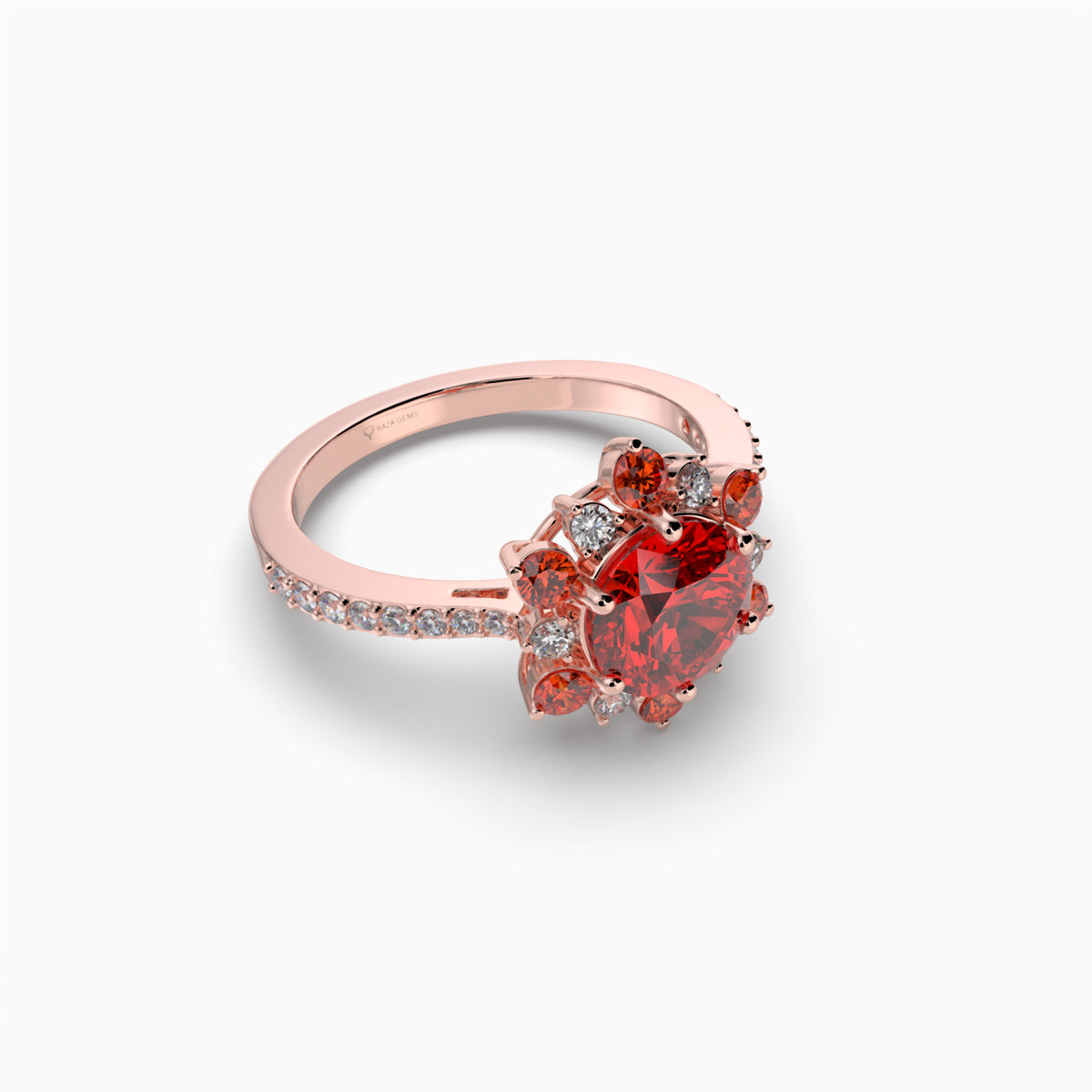 Garnet Spessartite Stone Ring - Brianna