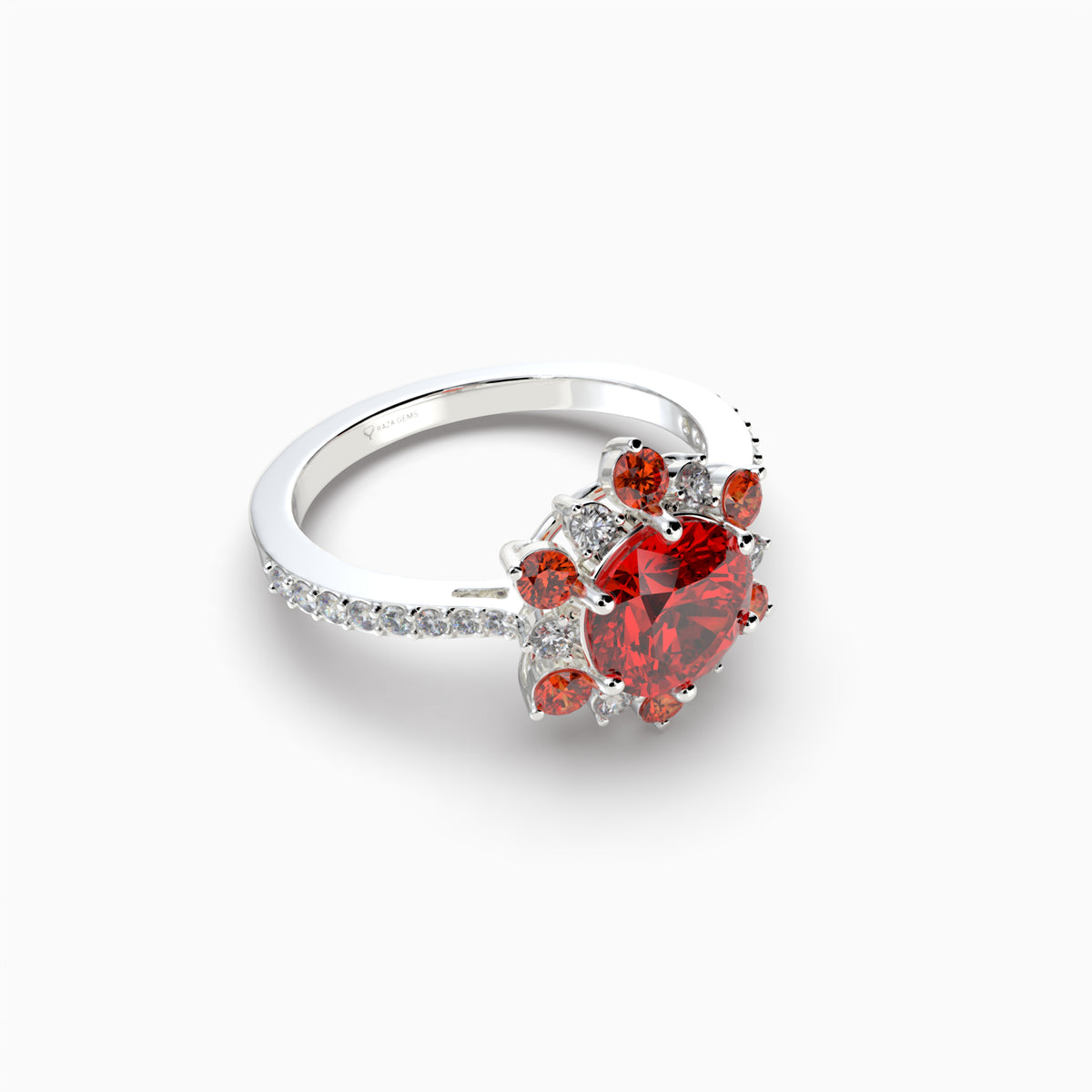 Garnet Spessartite Stone Ring - Brianna