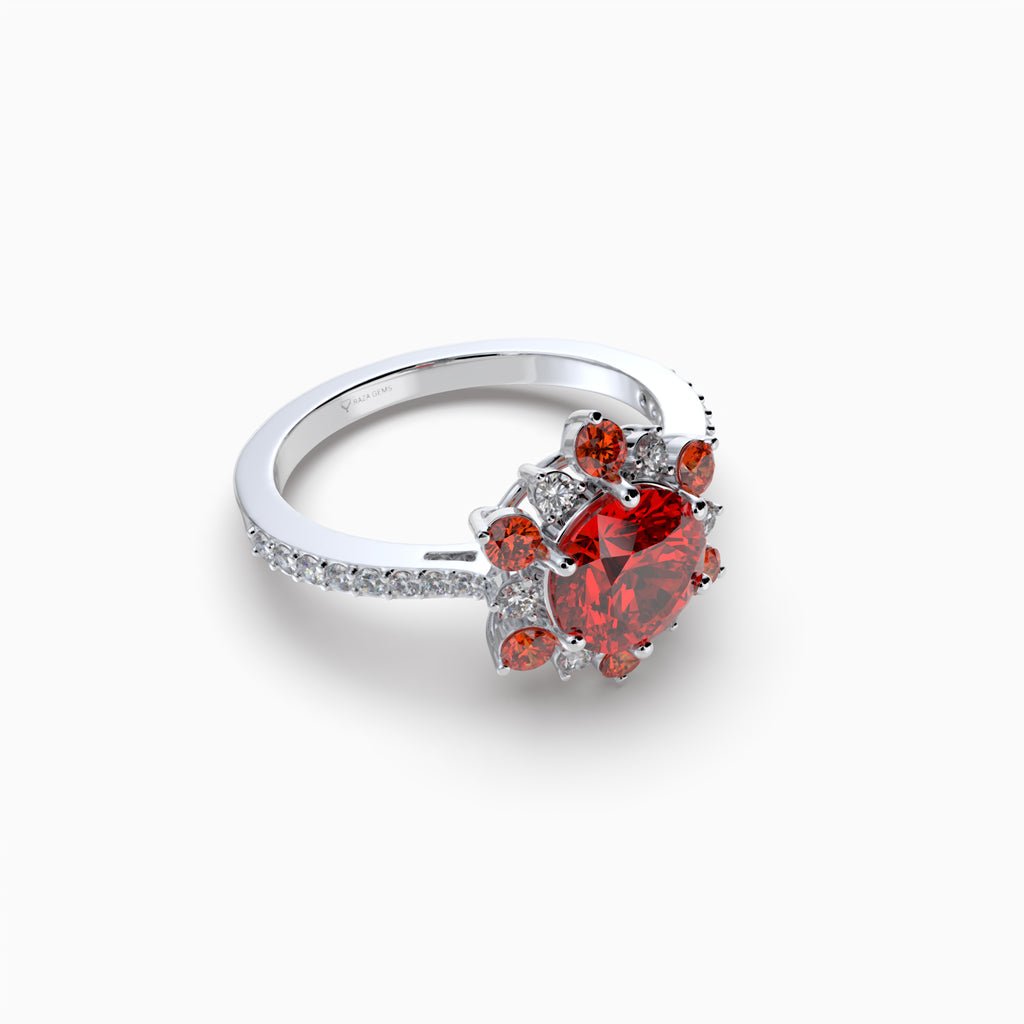 Garnet Spessartite Stone Ring - Brianna
