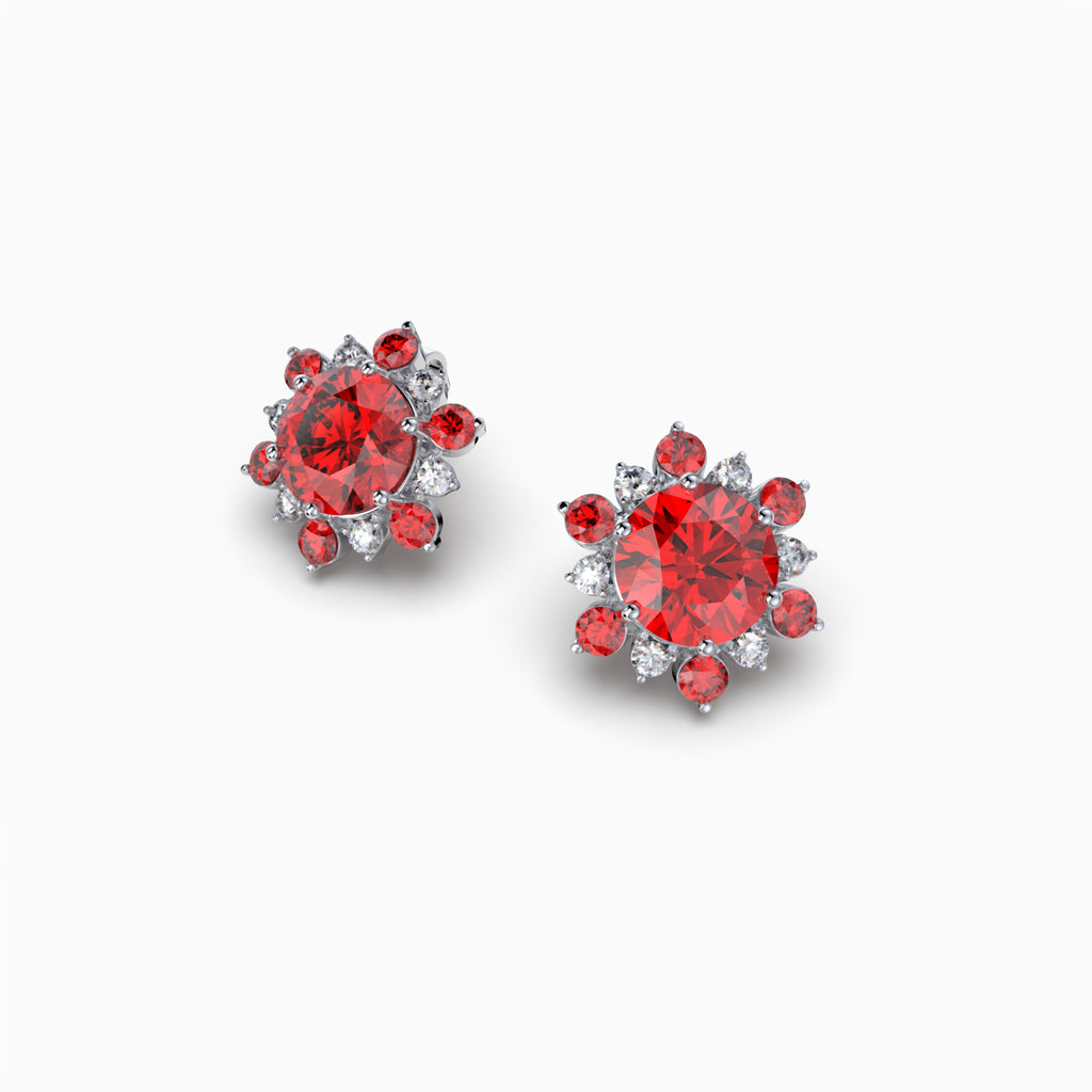 Garnet Spessartite Stone Earring - Lainey