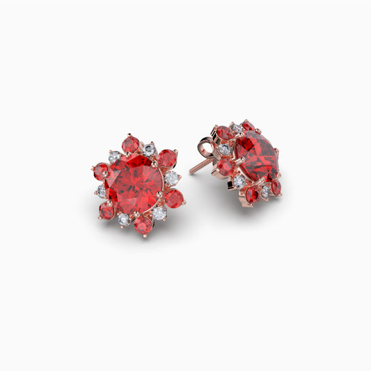 Garnet Spessartite Stone Earring - Lainey