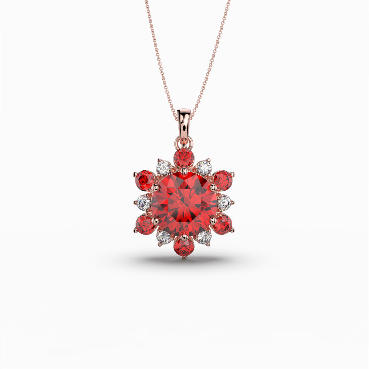 Garnet Spessartite Stone Pendant - Alani