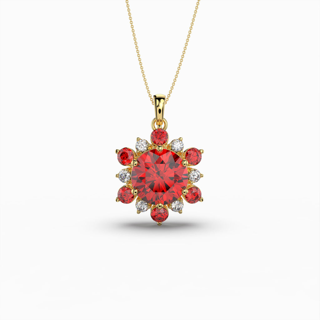 Garnet Spessartite Stone Pendant - Alani