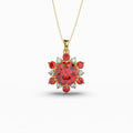 Garnet Spessartite Stone Pendant - Alani