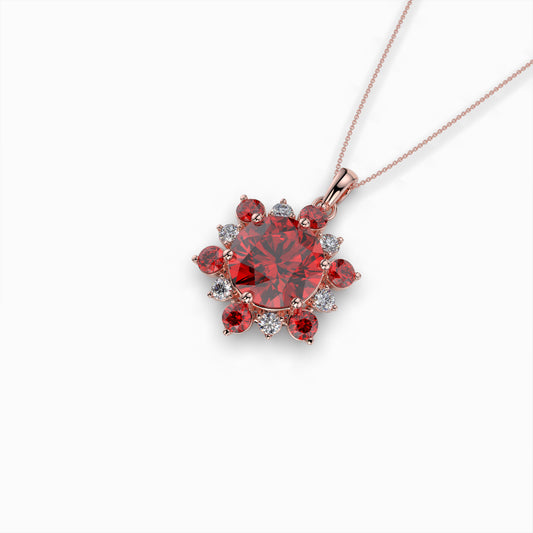 Garnet Spessartite Stone Pendant - Alani