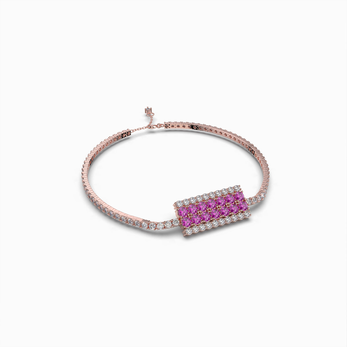 Garnet Rhodolite Stone Bracelet - Ada