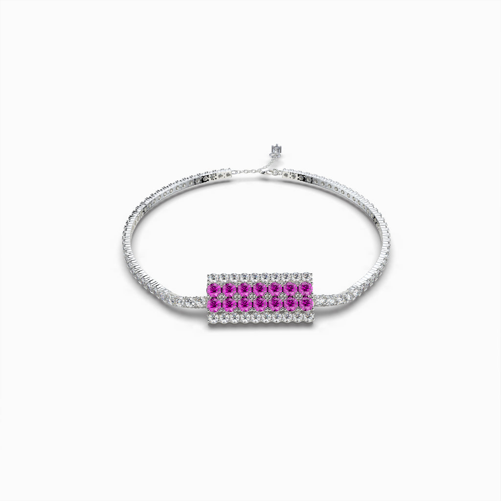 Garnet Rhodolite Stone Bracelet - Ada