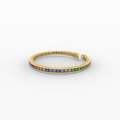Natural Multi Sapphire Bracelet for Women - 18K Yellow Gold - Oksana