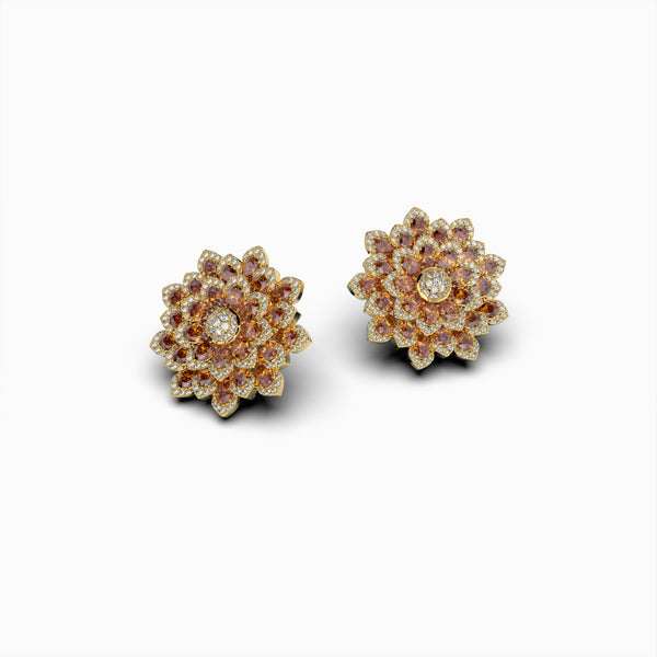 Hessonite Earrings