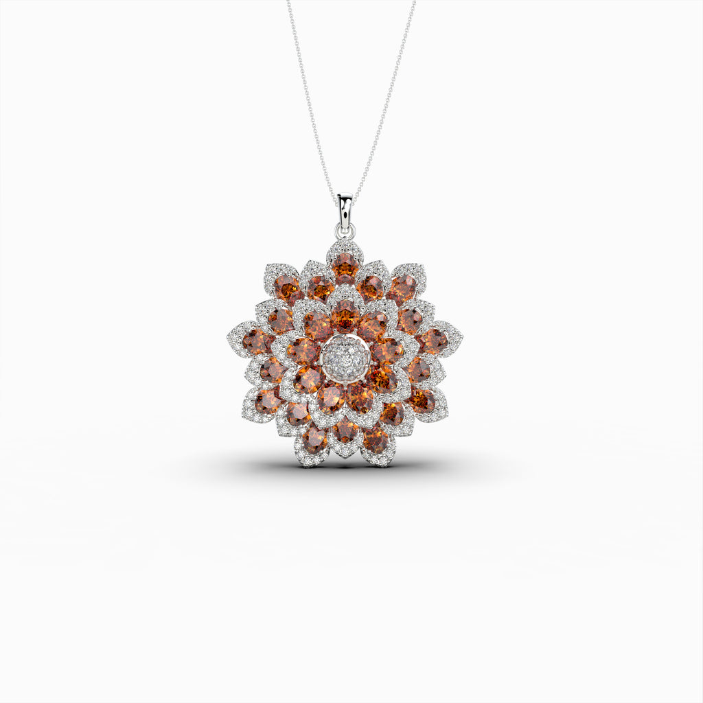 Natural Hessonite Stone Pendant