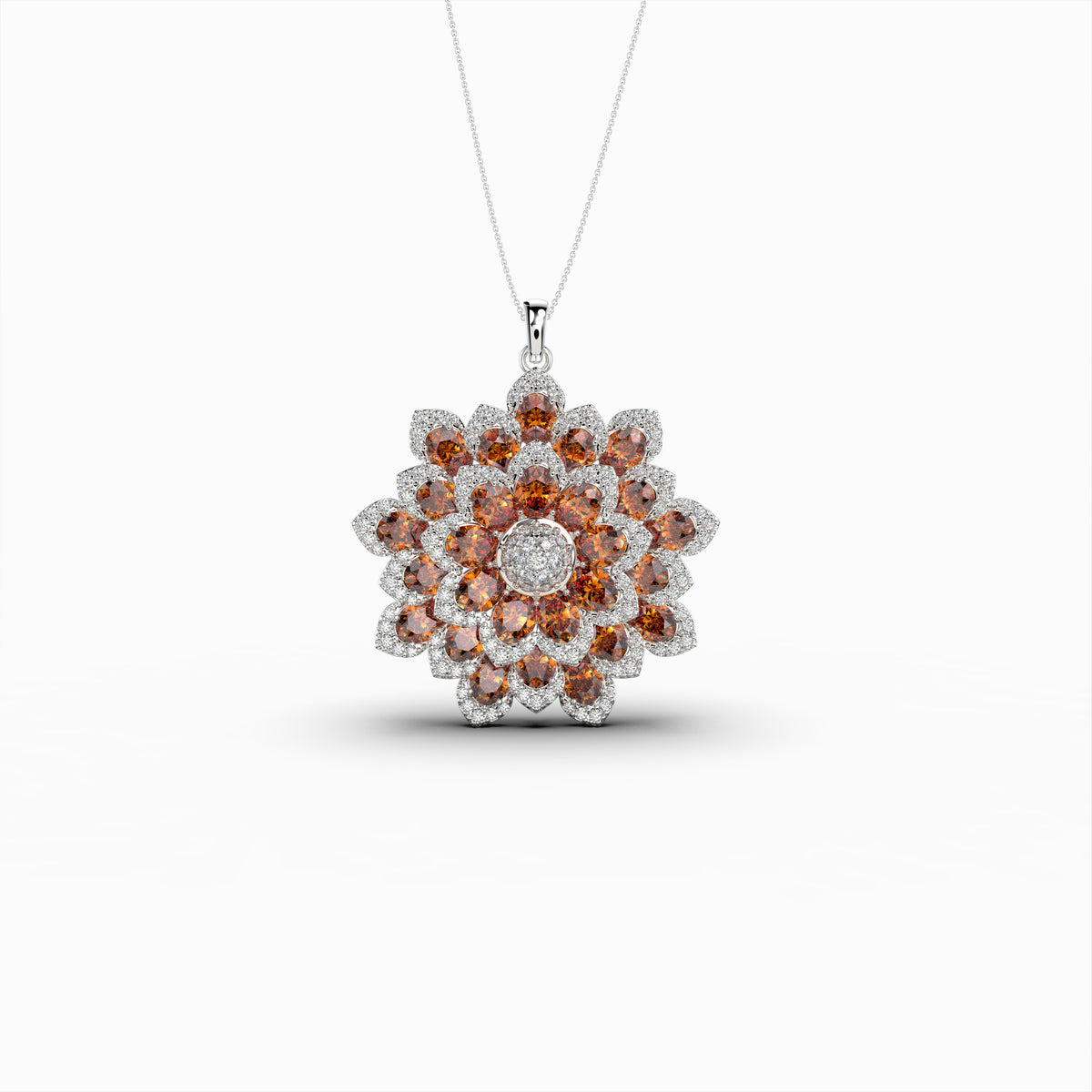 Natural Hessonite Stone Pendant