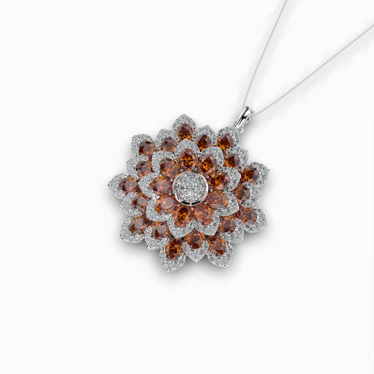 Natural Hessonite Stone Pendant