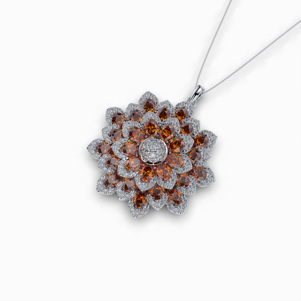 Natural Hessonite Stone Pendant