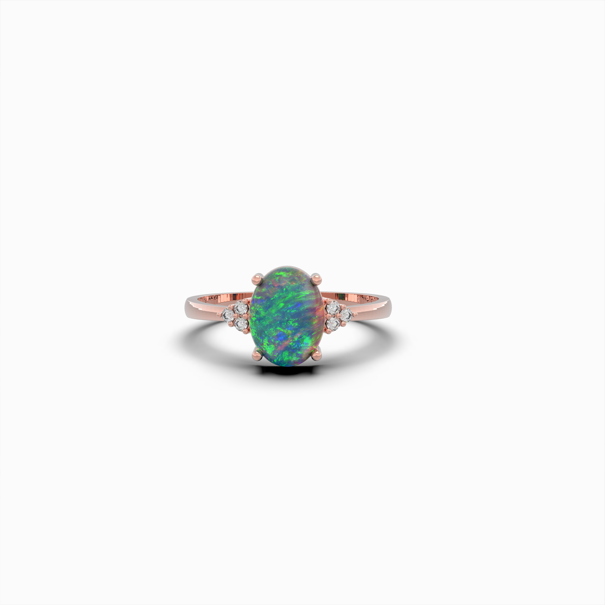 Natural Opal Ring in Oval Shape - Anfisa