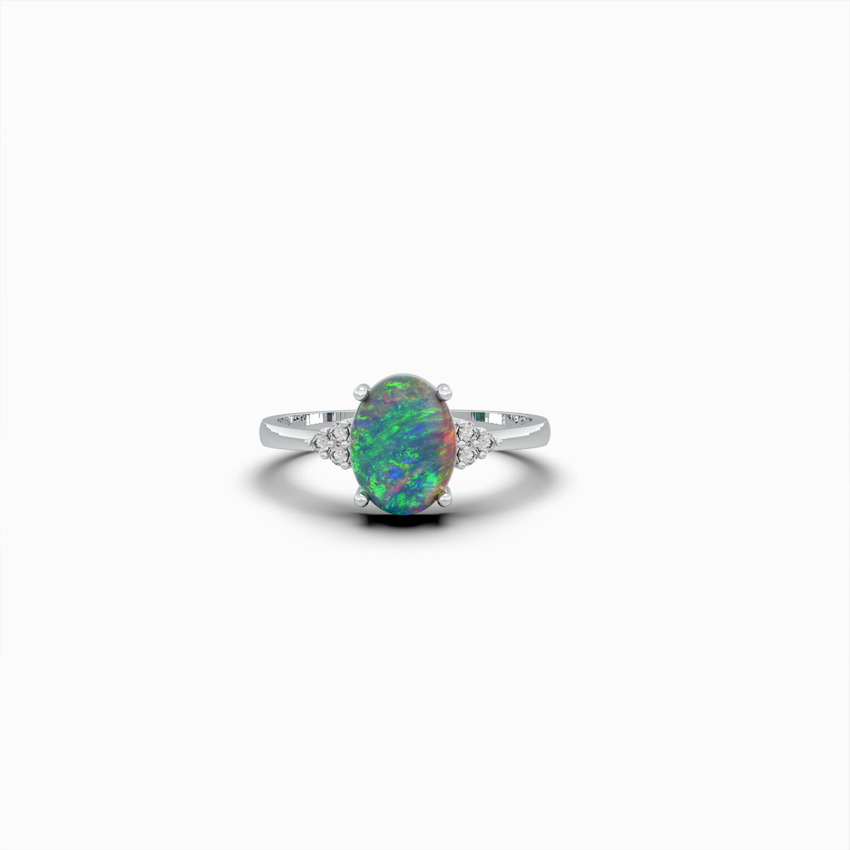 Natural Opal Ring in Oval Shape - Anfisa