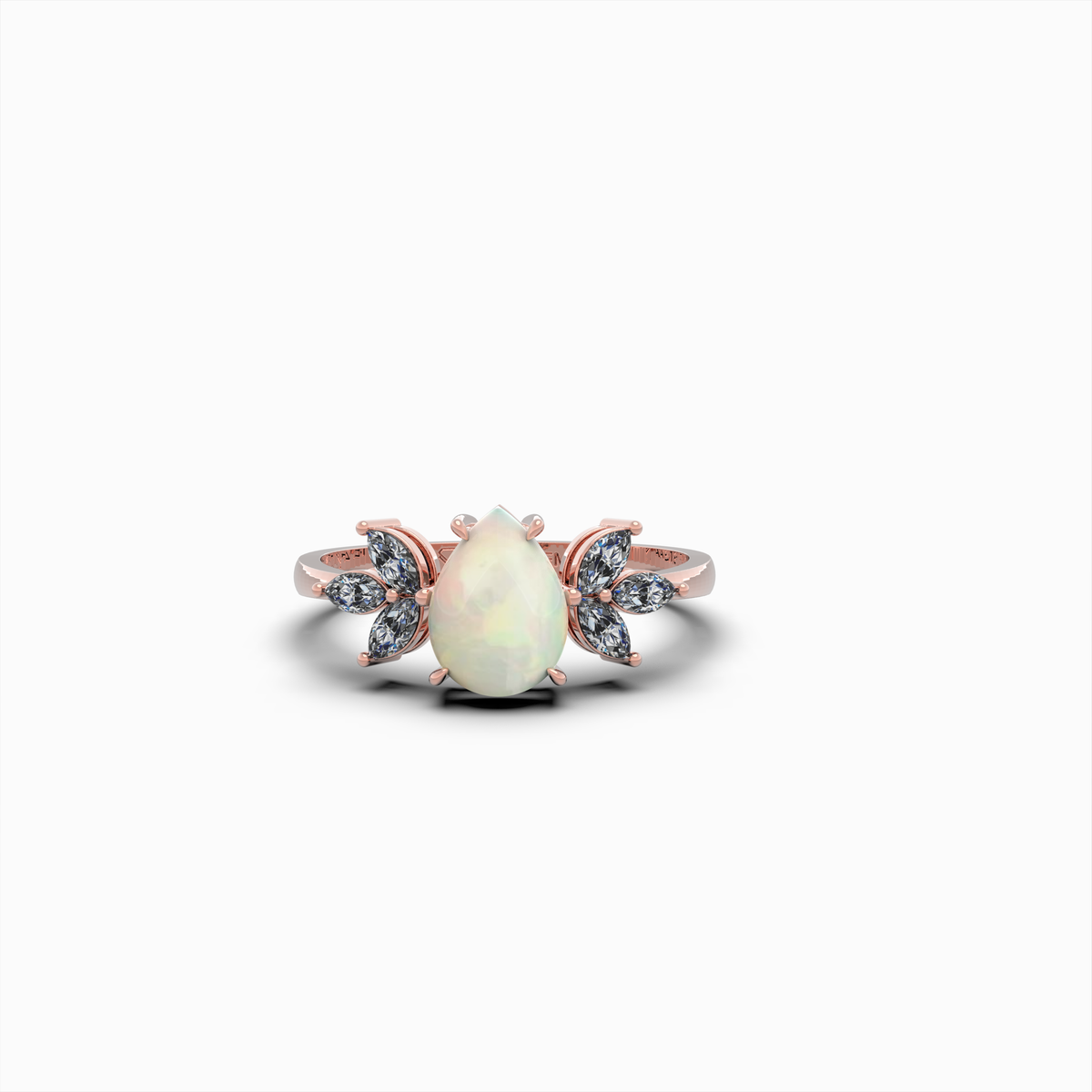 Natural Opal Ring Round Shape - Inga