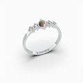 Natural Opal Ring Round Shape - Azaliya