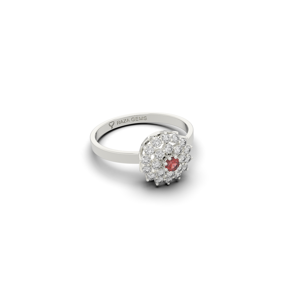 Natural Ruby Ring Round Shape - Katya