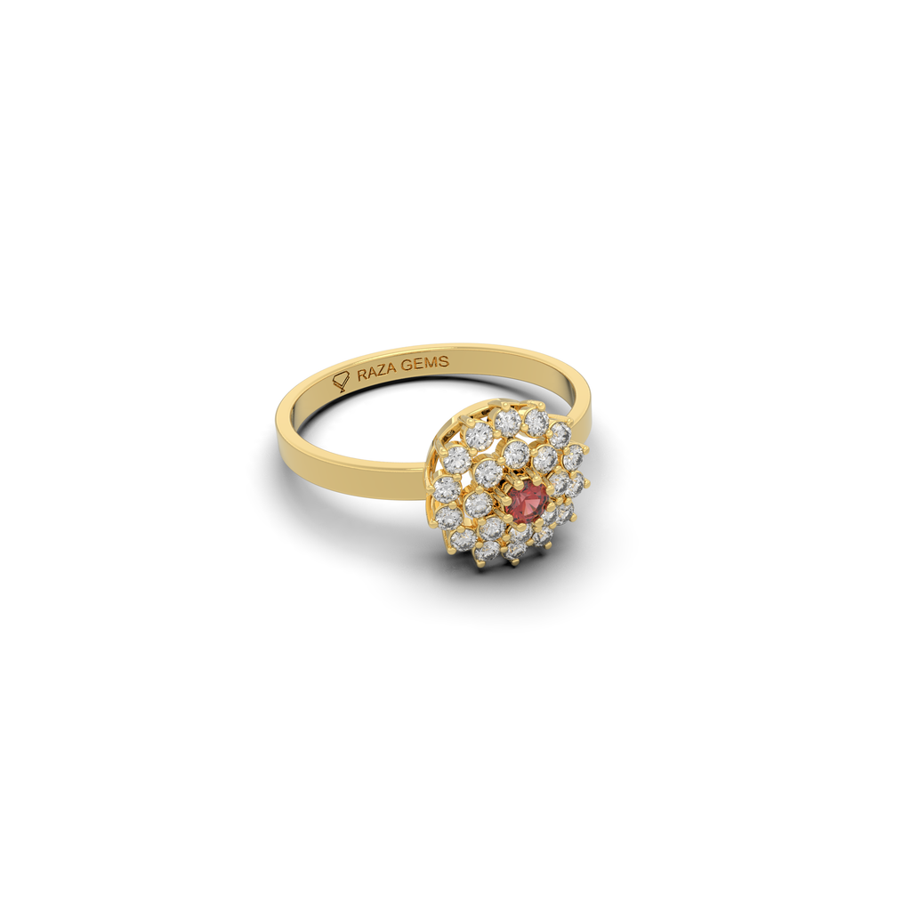 Natural Ruby Ring Round Shape - Katya