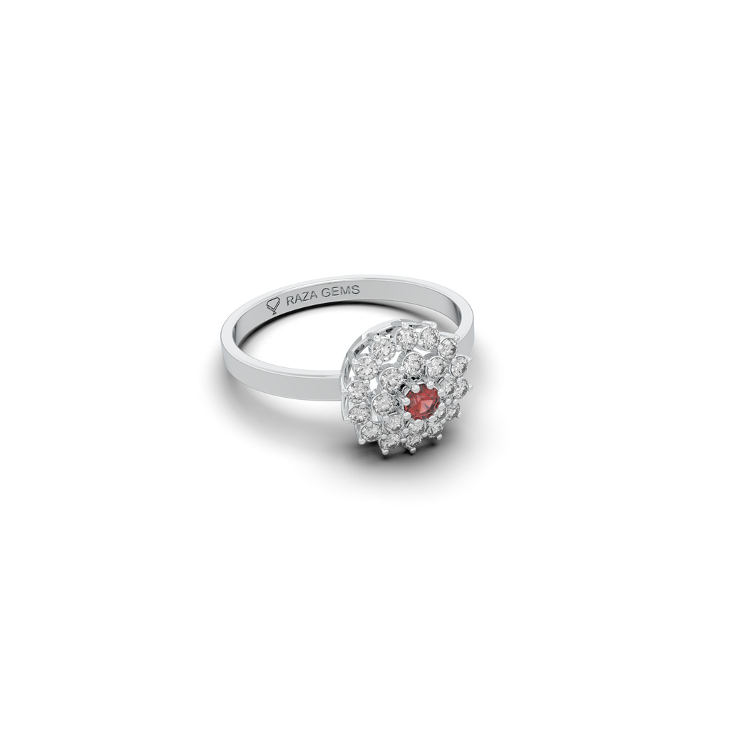 Natural Ruby Ring Round Shape - Katya