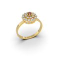 Natural Ruby Ring Round Shape - Katya